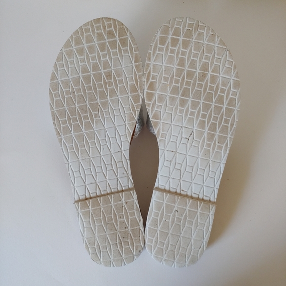 Kate Spade Imperiale Leather Metallic Slide Sandals Size 7.5 - Picture 13 of 13